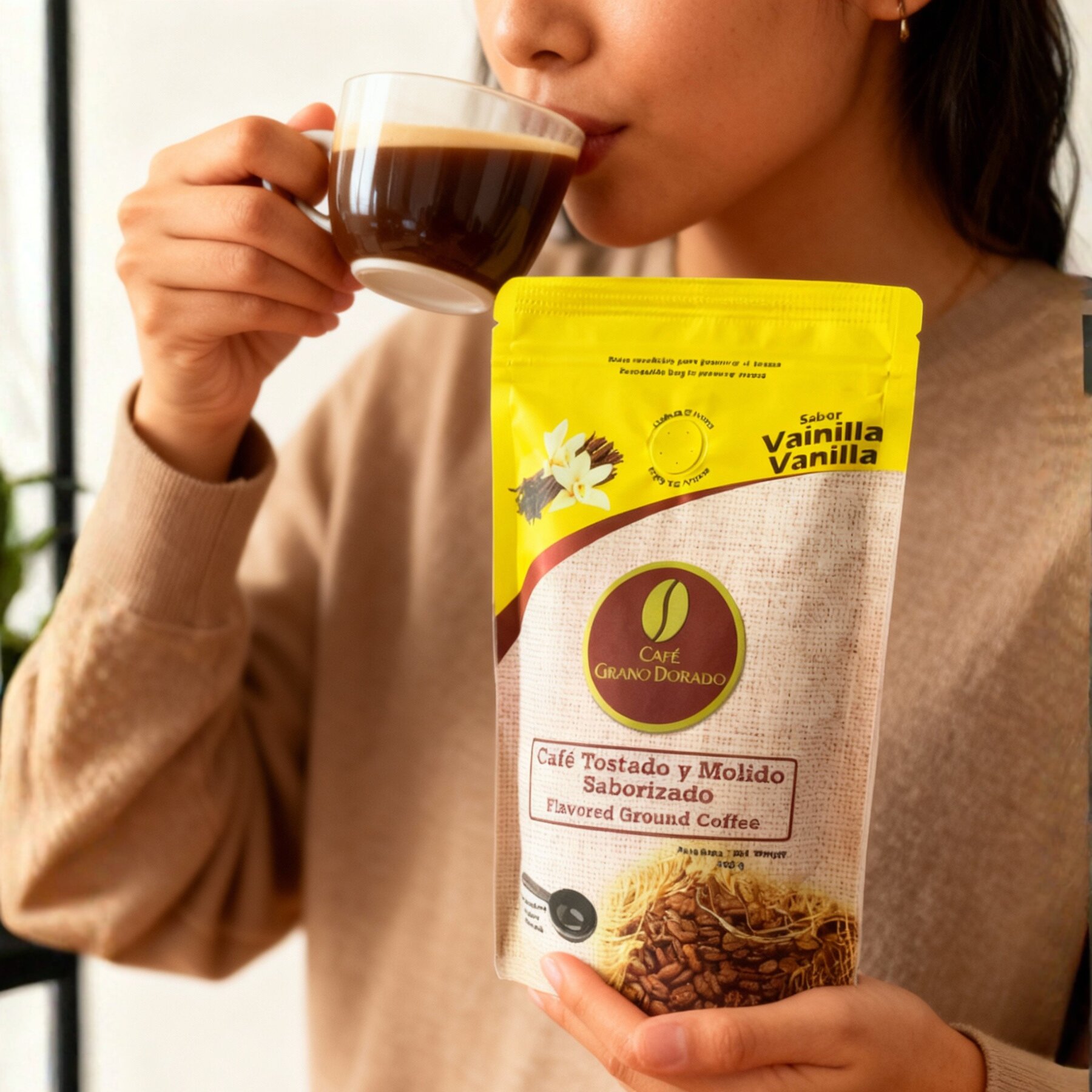 Inicio Café Grano Dorado Stand Pouch